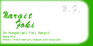margit foki business card